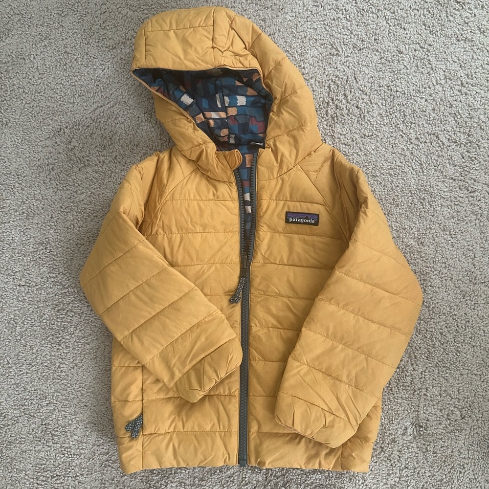 Patagonia kids puffer double sided